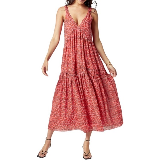Joie Dresses & Skirts - Joie Bondi Tiered Cotton Maxi Dress in Tea Rose Size Medium